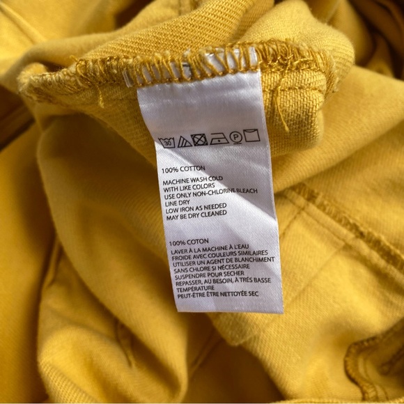 Urban Outfitters Mustard Denim Wide Leg Jumpsuit / Overalls Size Medium - Picture 9 of 12